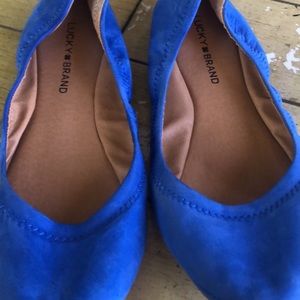 Lucky Brand Cobalt Blue Flats- Size 10